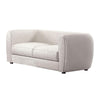 Dly Loveseat | Off White Boucle Seat | Welt Trim | 68" Tuxedo Style