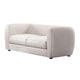 Dly Loveseat | Off White Boucle Seat | Welt Trim | 68" Tuxedo Style