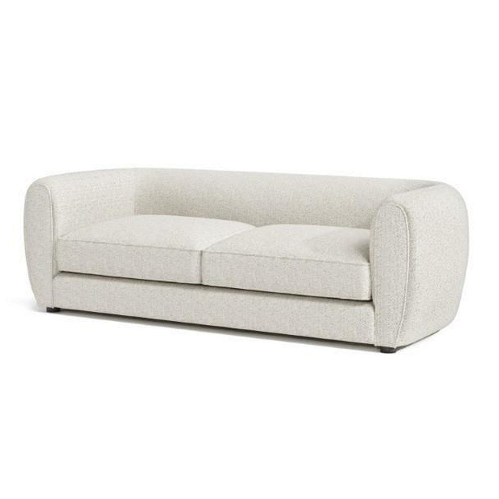 Dly Sofa | Off White Boucle Seat | Welt Trim | 87’’ Tuxedo Style BM340272