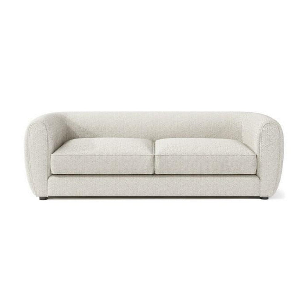 Dly Sofa | Off White Boucle Seat | Welt Trim | 87’’ Tuxedo Style BM340272