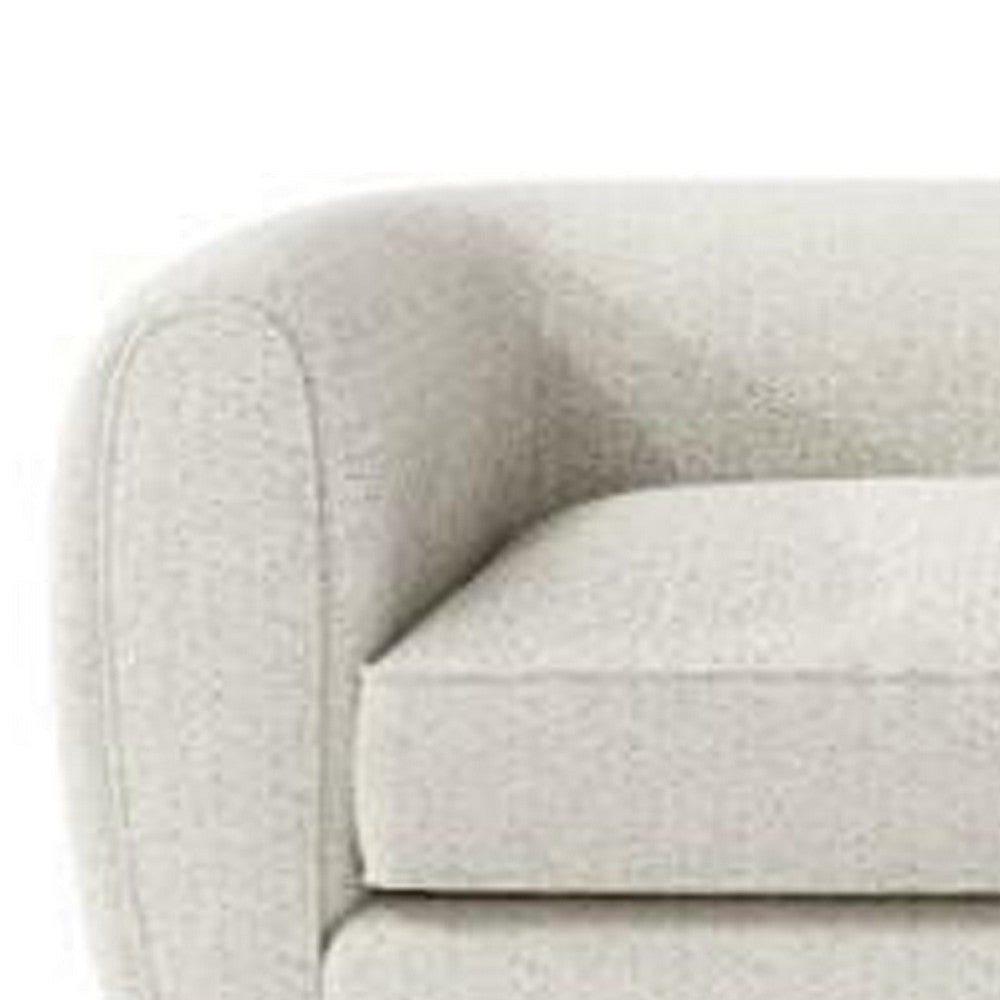 Dly Sofa | Off White Boucle Seat | Welt Trim | 87’’ Tuxedo Style BM340272