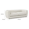 Dly Sofa | Off White Boucle Seat | Welt Trim | 87’’ Tuxedo Style BM340272