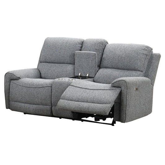 Cote Loveseat | Power Reclining | Gray Boucle | Center Console | 73"