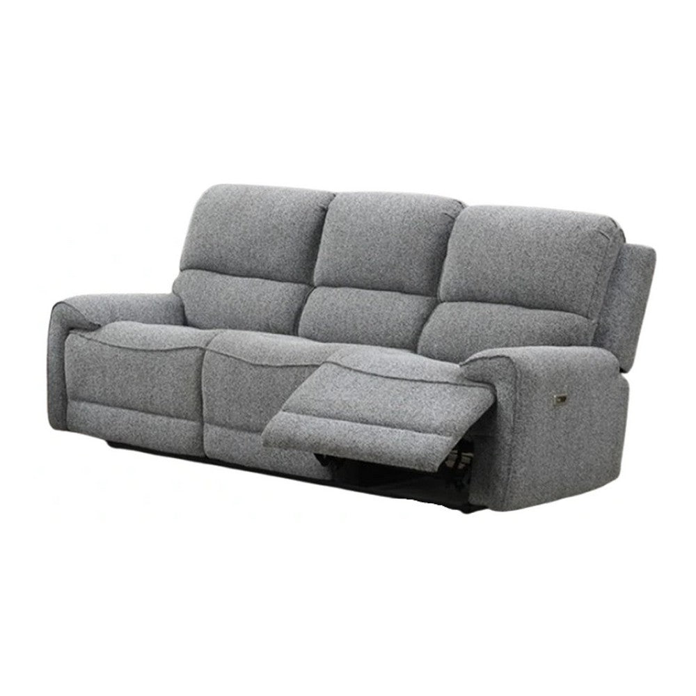 Cote Sofa | Power Reclining | Gray Boucle | USB Charging Ports | 83"