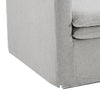 Rutu Accent Oversize Armchair | 1 Throw Pillow | Light Gray Padded Linen BM340275