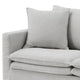 Rutu Loveseat | 2 Accent Pillows | Light Gray Padded Linen | 68’’ BM340276