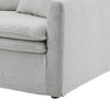 Rutu Loveseat | 2 Accent Pillows | Light Gray Padded Linen | 68"