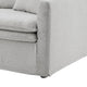 Rutu Loveseat | 2 Accent Pillows | Light Gray Padded Linen | 68"