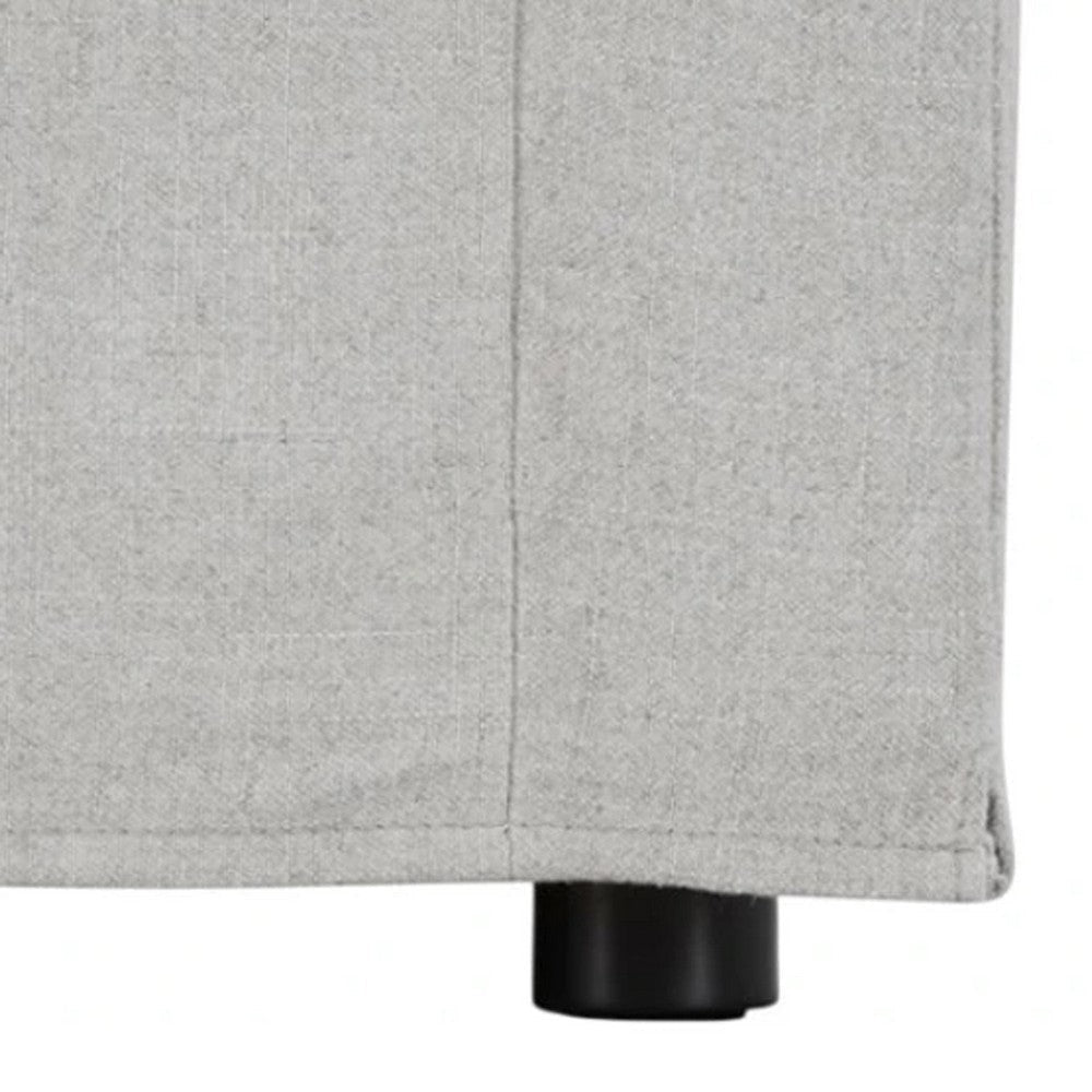 Rutu Sofa | 2 Accent Pillows | Light Gray Padded Linen | 84’’ BM340277