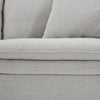 Rutu Sofa | 2 Accent Pillows | Light Gray Padded Linen | 84’’ BM340277