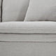 Rutu Sofa | 2 Accent Pillows | Light Gray Padded Linen | 84’’ BM340277