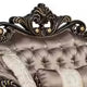 Aboi Loveseat | 3 Pillows | Brown Velvet | Carved Dark Cherry Wood | 70’’ BM340284