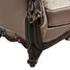Aboi Loveseat | 3 Pillows | Brown Velvet | Carved Dark Cherry Wood | 70’’ BM340284