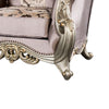 Aboi Armchair | 1 Accent Pillow | Purple Velvet | Carved Details BM340286
