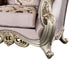 Aboi Armchair | 1 Accent Pillow | Purple Velvet | Carved Details BM340286