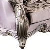 Aboi Loveseat | 3 Accent Pillows | Purple Velvet | Carved Details | 70’’ BM340287