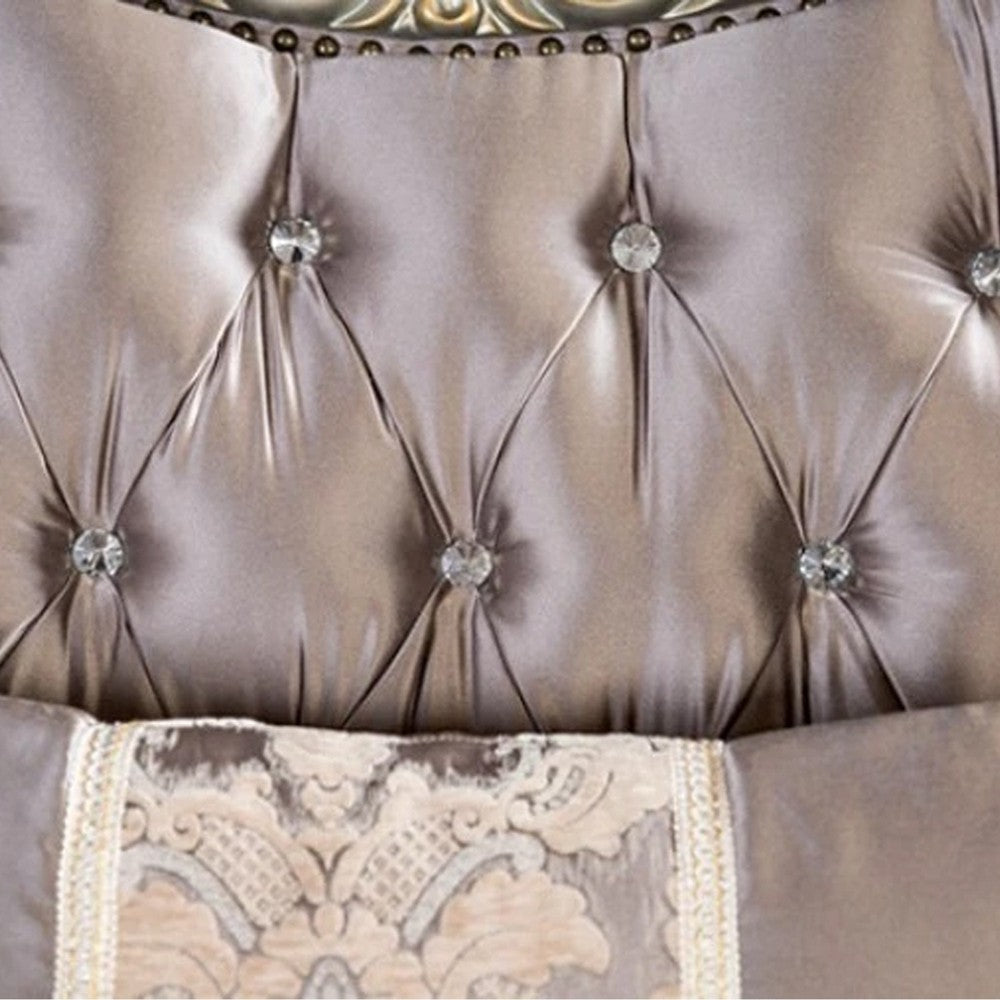 Aboi Sofa | 5 Accent Pillows | Purple Velvet | Carved Details | 95’’