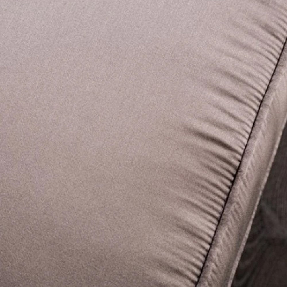 Aboi Sofa | 5 Accent Pillows | Purple Velvet | Carved Details | 95’’
