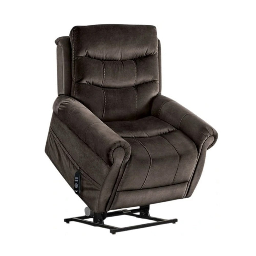 Power Lift Chair with Heat & Massage | Dark Gray Fabric | USB Port BM340290