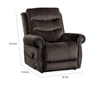 Power Lift Chair with Heat & Massage | Dark Gray Fabric | USB Port BM340290