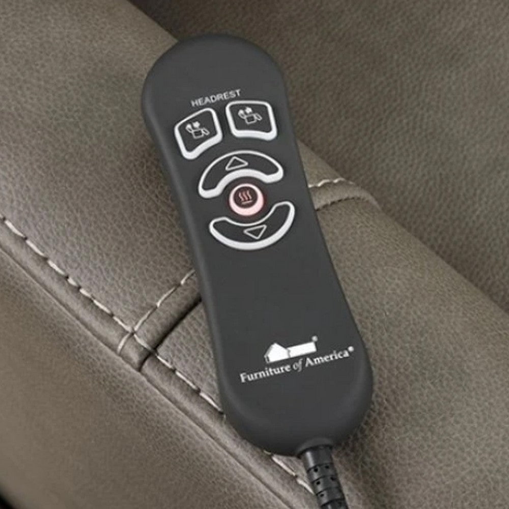 Lift Chair with Power Headrest | Light Gray Fabric Padded | USB Charging BM340292