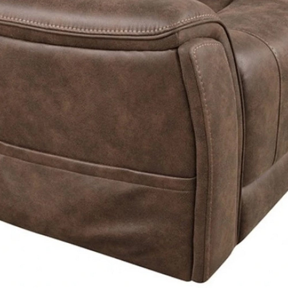 Lift Chair | Brown Fabric | Air Massage | Power Headrest | USB Charging BM340294