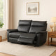 Lenne Loveseat | Black Faux Leather | Manual Recliner Mechanism | 63’’ BM340295
