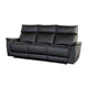 Lenne Sofa | Black Faux Leather | Manual Reclining Mechanism | 86’’ BM340296