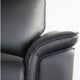 Lenne Sofa | Black Faux Leather | Manual Reclining Mechanism | 86’’ BM340296