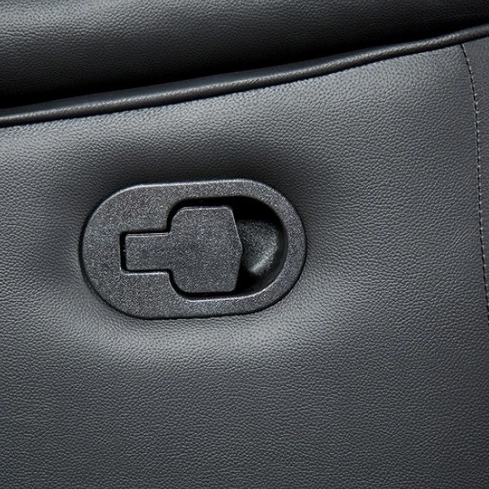 Lenne Sofa | Black Faux Leather | Manual Reclining Mechanism | 86’’ BM340296