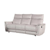 Lenne Sofa | Taupe Gray Faux Leather | Manual Reclining Mechanism | 86’’ BM340298