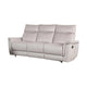 Lenne Sofa | Taupe Gray Faux Leather | Manual Reclining Mechanism | 86’’ BM340298