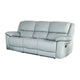 Larus Sofa | Manual Reclining Mechanism | Blue Faux Leather | 82’’ BM340299