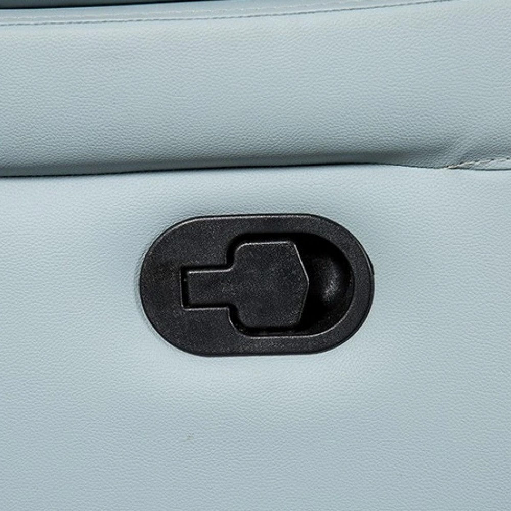 Larus Sofa | Manual Reclining Mechanism | Blue Faux Leather | 82’’ BM340299