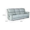 Larus Sofa | Manual Reclining Mechanism | Blue Faux Leather | 82’’ BM340299