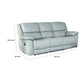 Larus Sofa | Manual Reclining Mechanism | Blue Faux Leather | 82’’ BM340299