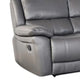 Larus Sofa | Manual Reclining Mechanism | Dark Gray Faux Leather | 82’’ BM340300
