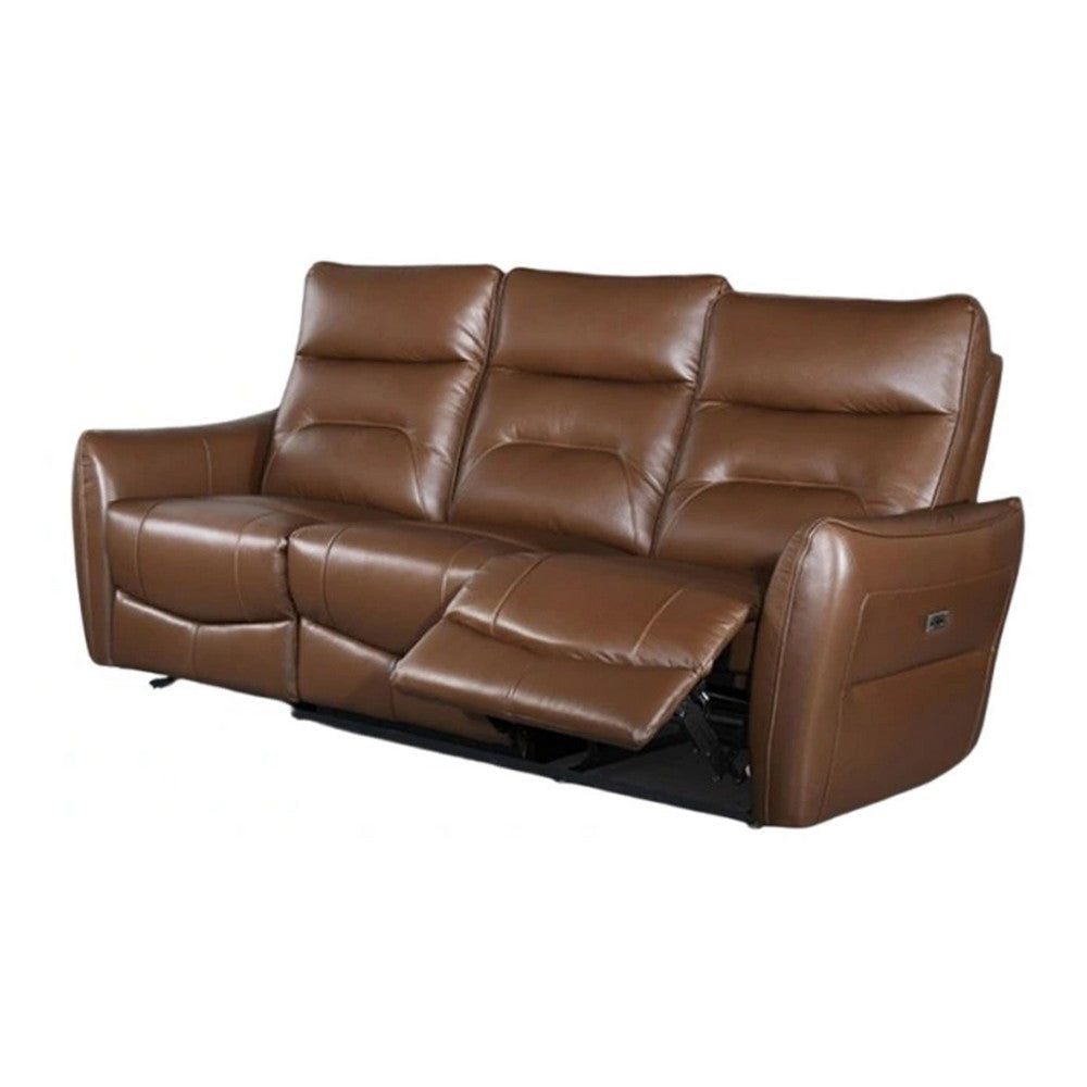 Teren Power Recliner Sofa | 86’’ | Brown Grain Leather BM340303