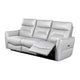 Teren Power Recliner Sofa | 86’’ | Contemporary Gray Grain Leather BM340305
