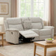 Teren Power Recliner Sofa | 86" | Contemporary Gray Grain Leather