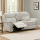 Teren Power Recliner Sofa | 86" | Contemporary Gray Grain Leather