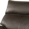 Ozy Manual Recliner Loveseat | 64’’ | Contemporary Brown Grain Leather BM340306