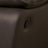 Ozy Manual Recliner Loveseat | 64’’ | Contemporary Brown Grain Leather BM340306