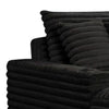 Voyo Oversize Chaise | Black Chenille | Track Arms w Cup Holders & USB | 64’’ BM340307