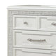 Miamy Wide Dresser | 7 Drawers w Jewelry Tray | Creamy White Pine Wood BM340309