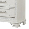 Miamy Wide Dresser | 7 Drawers w Jewelry Tray | Creamy White Pine Wood BM340309