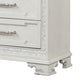 Miamy Wide Dresser | 7 Drawers w Jewelry Tray | Creamy White Pine Wood BM340309