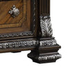 Naddy Tall Dresser Chest | Ornate Carving | Brown Pine Wood BM340311