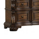 Leova Wide Dresser | 9 Drawers | Ornate Molding| Brown Asian Hardwood BM340314