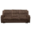 Heny Manual Reclining Sofa | Brown Fabric Seating | 88" | No Sag